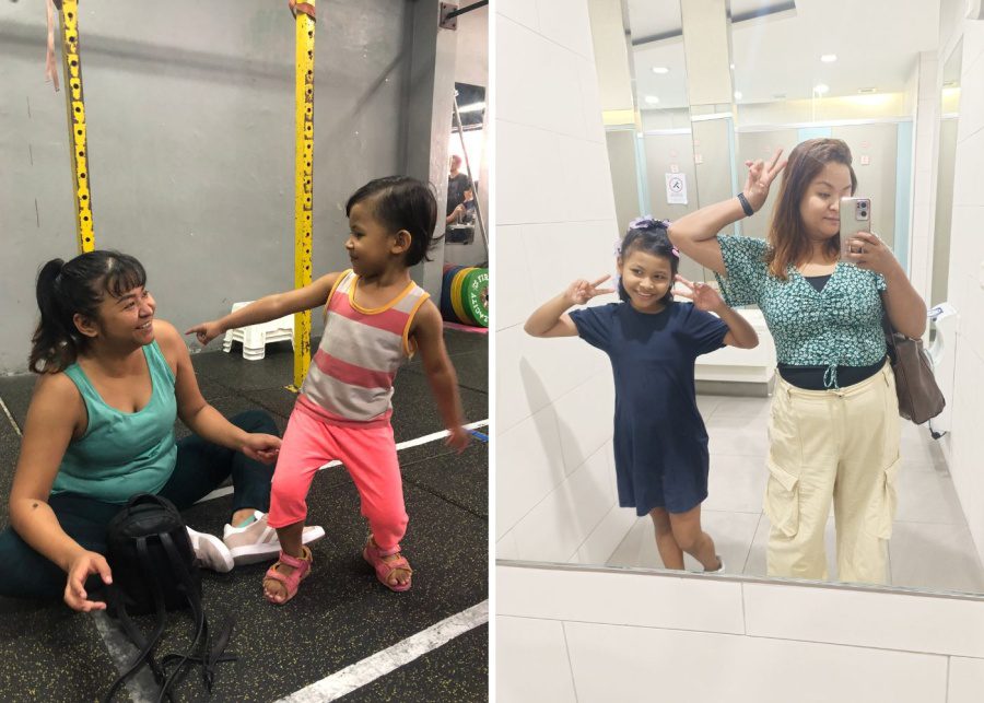 shaik syahirah with daughter