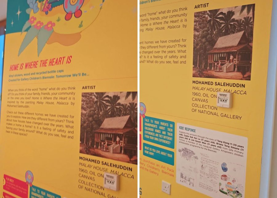 Info boards at childrens biennale 2025