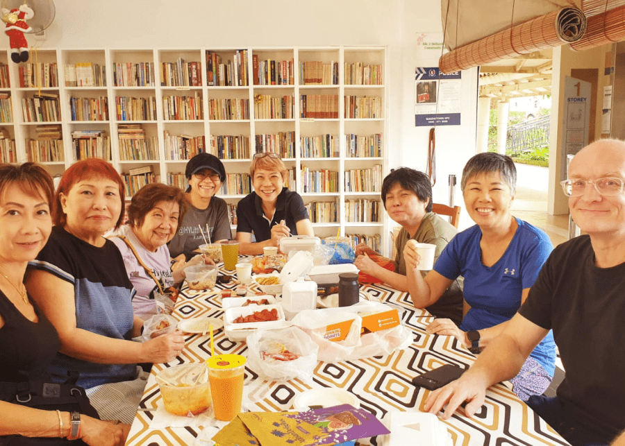 Singapore community libraries hidden at void decks Holland Village