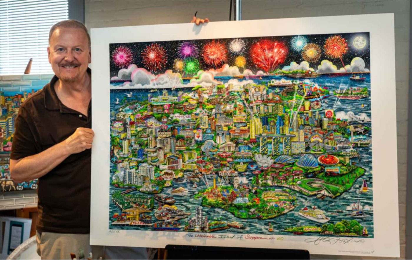 Charles Fazzino: The Unbelievable Island of Singapore at 60