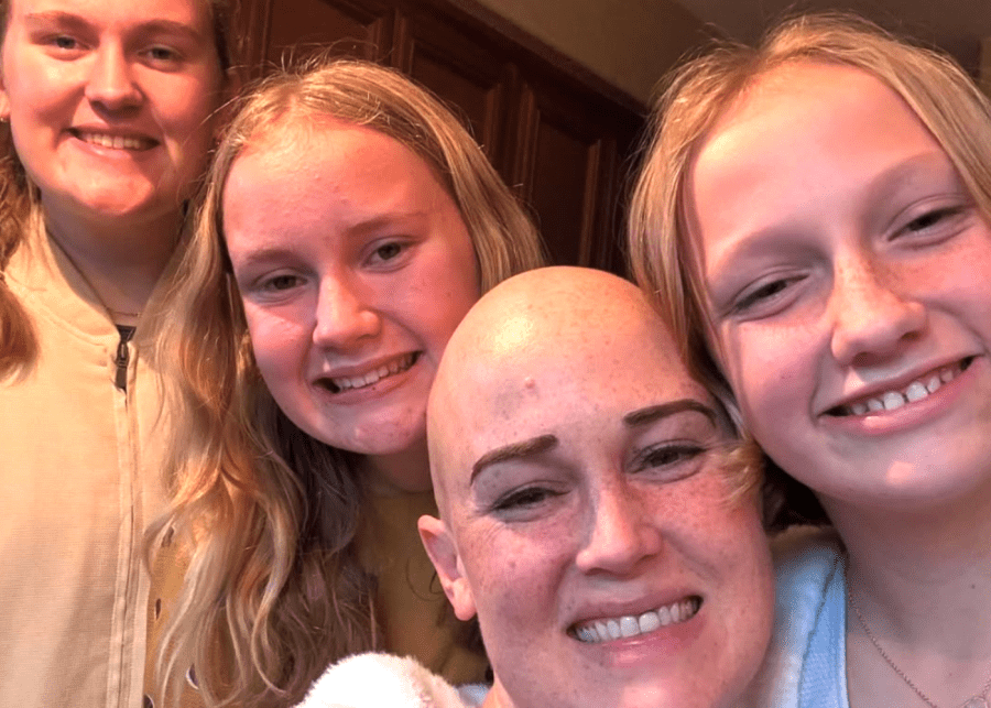 Lauren Huffmaster the Adventure Jar author with her children