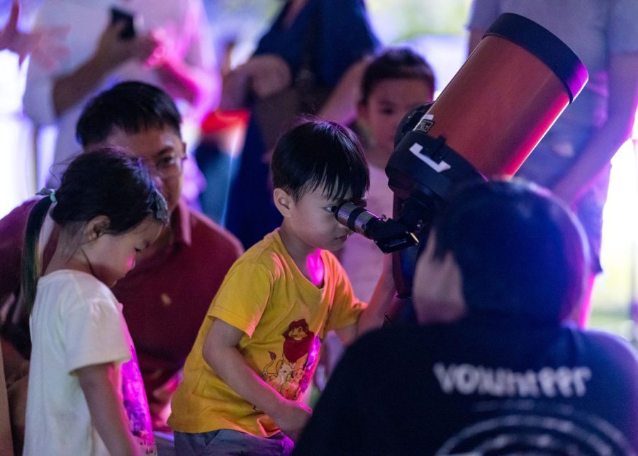 mid autumn family fun moon gaze