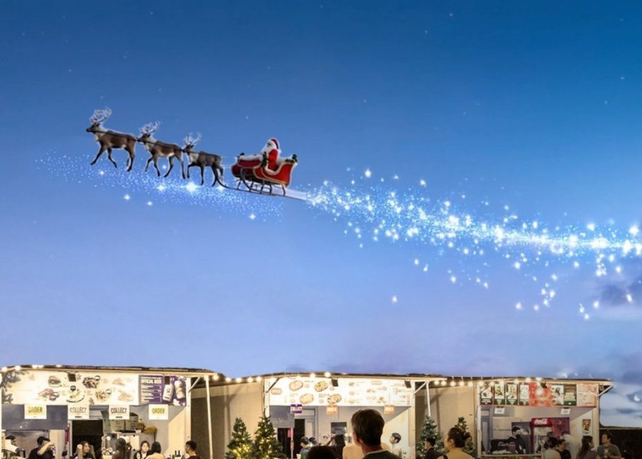 christmas wonderland 2025 flying santa