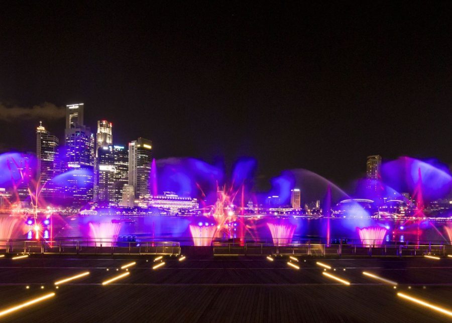 marina bay sands with kids spectra