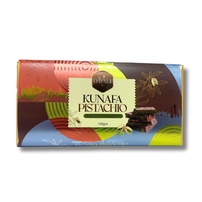 Dayali Kunafa Pistachio Real Chocolate Bar