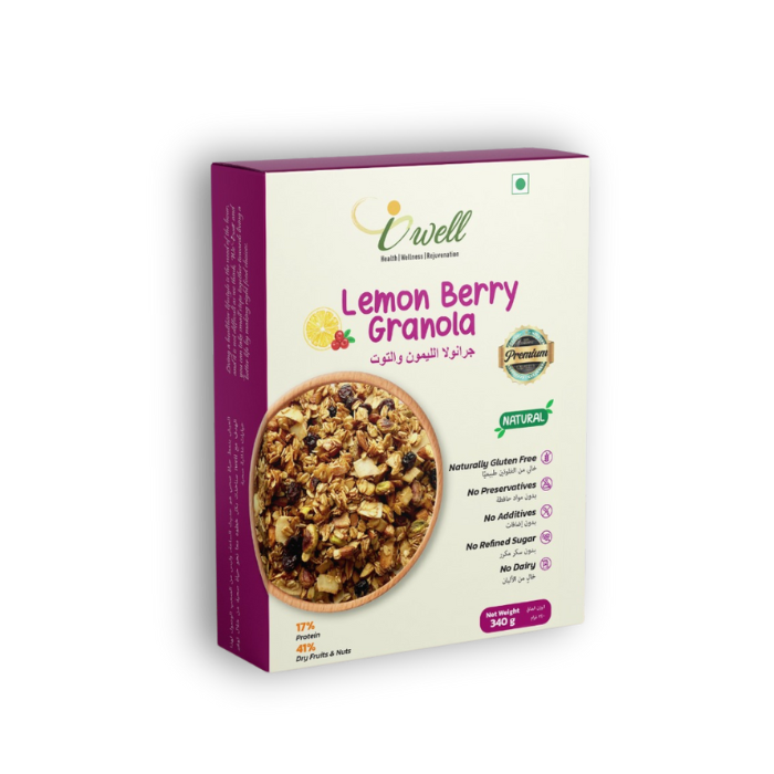 iWell Lemon Berry Granola 340g