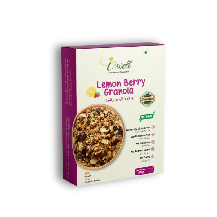 iWell Lemon Berry Granola 80g