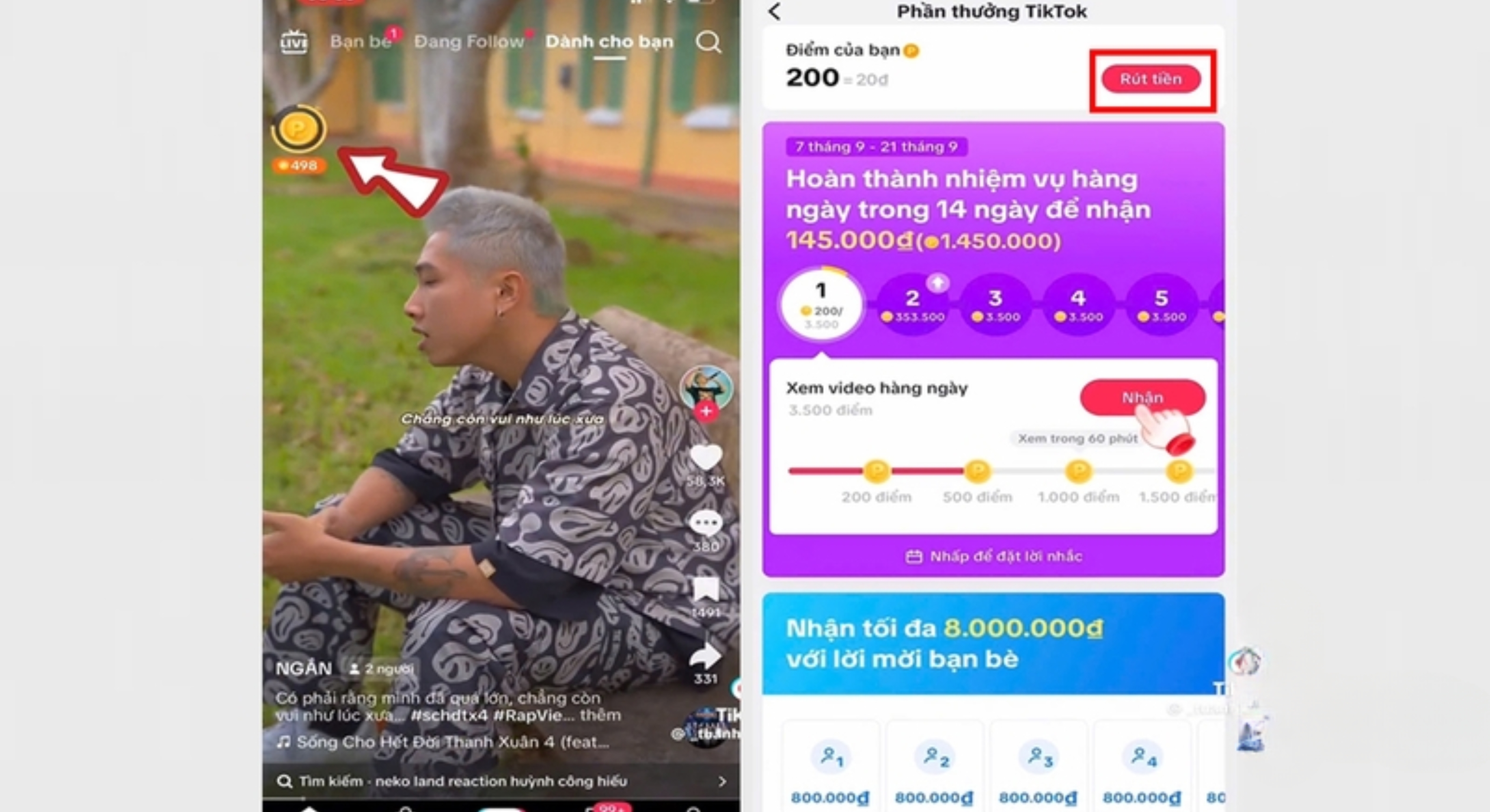 cách kiếm tiền trên TikTok bằng cách xem video 1
