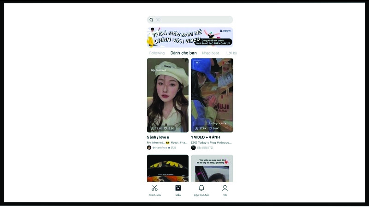 Dùng TikTok để lưu video Capcut không có logo - 1