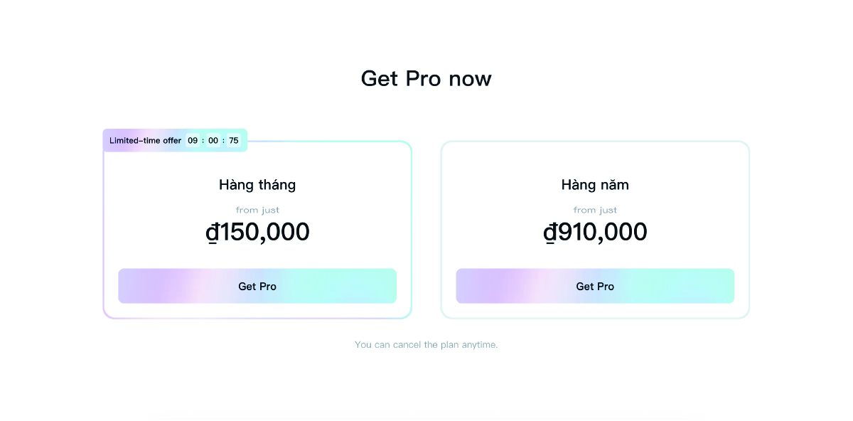 giá gói capcut pro