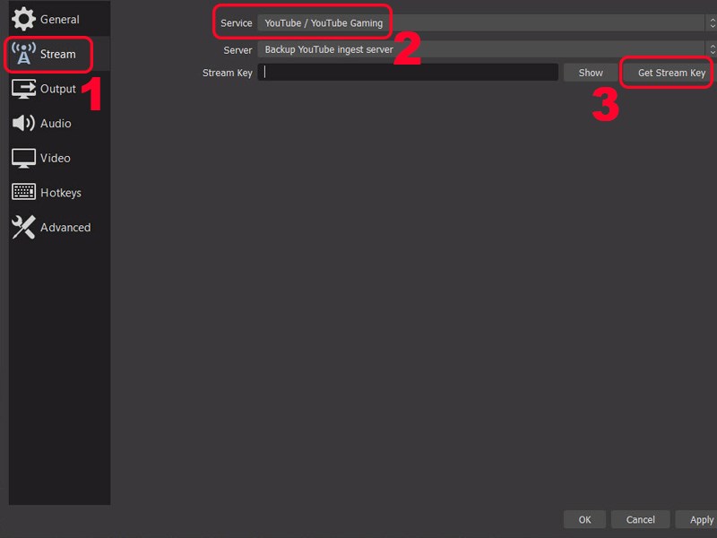 Cách livestream YouTube bằng OBS Studio 5