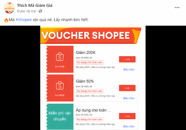 Săn voucher Shopee 0đ từ Shopee Feed/Live 