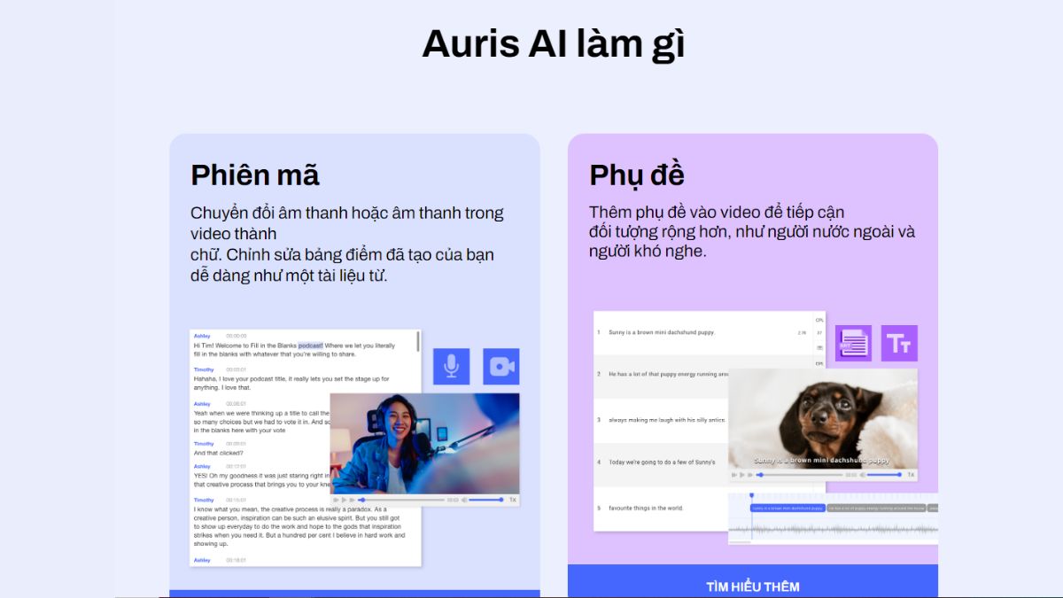 App dịch video tiếng Trung sang tiếng ViệtAuris AI 