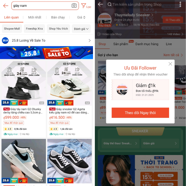 Cách săn mã giảm giá shopee tại trang sản phẩm 