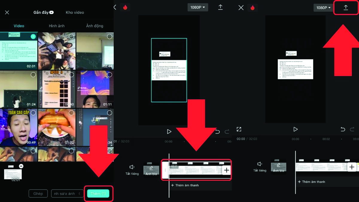 Cách cắt video trên capcut điện thoại - 2