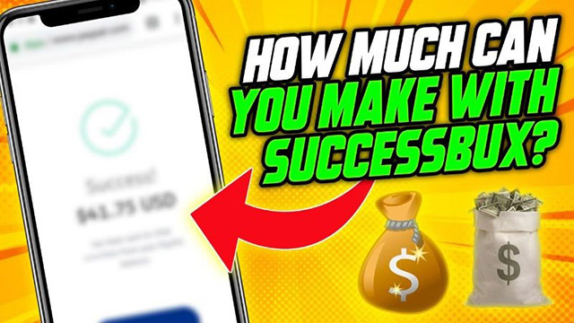 Success Bux– Ứng dụng xem quảng cáo kiếm tiền rút về MoMo