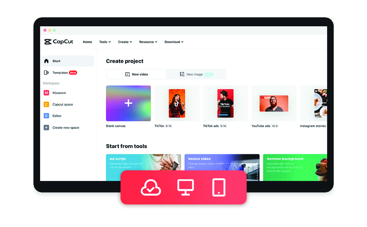 Cách cắt video trên capcut