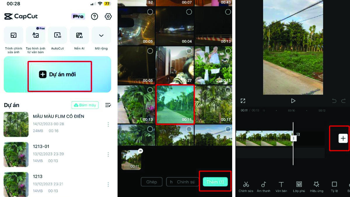 C&aacute;ch gh&eacute;p video tr&ecirc;n capcut nối th&agrave;nh một video - 1