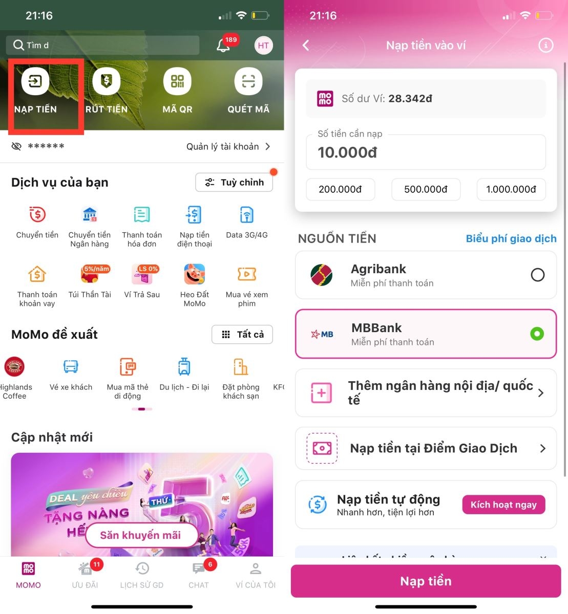 cách nhập mã momo kiếm tiền cho bạn mới 2