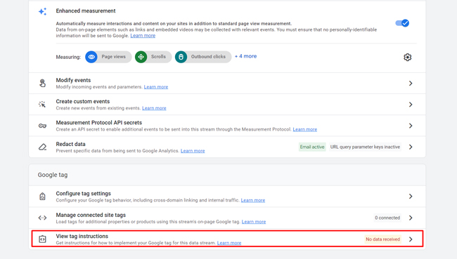 tích hợp Google Analytic vào website 6