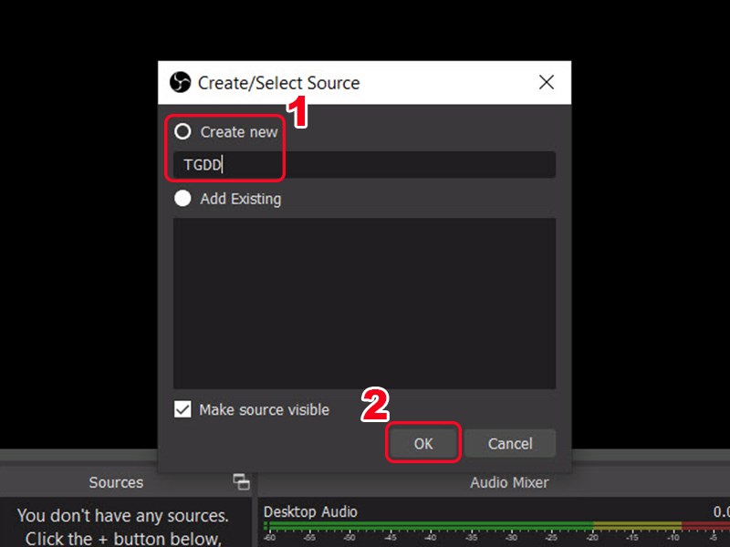 Cách livestream Facebook bằng OBS Studio trên máy tính 1