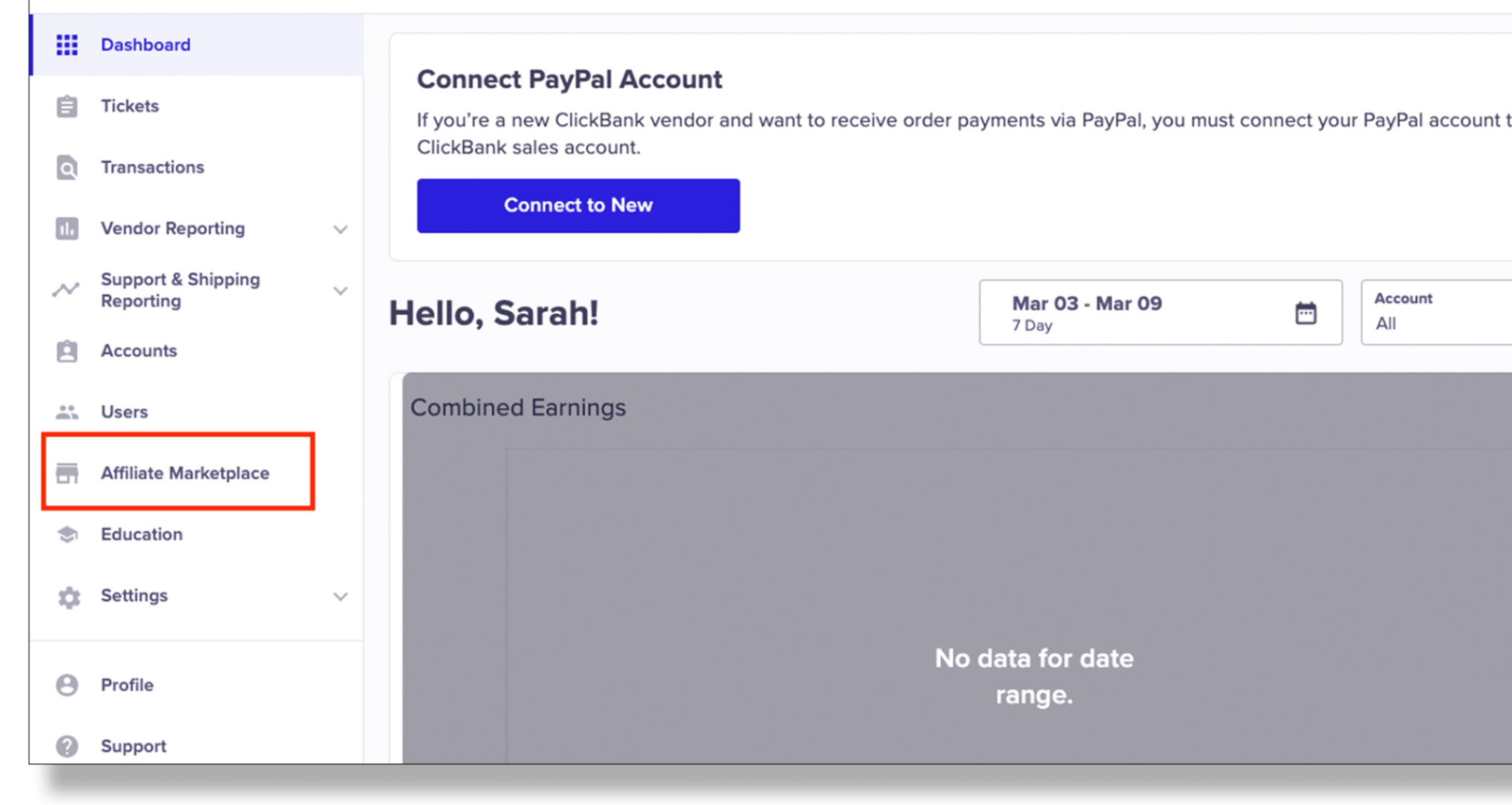 các thông số sản phẩm trên ClickBank