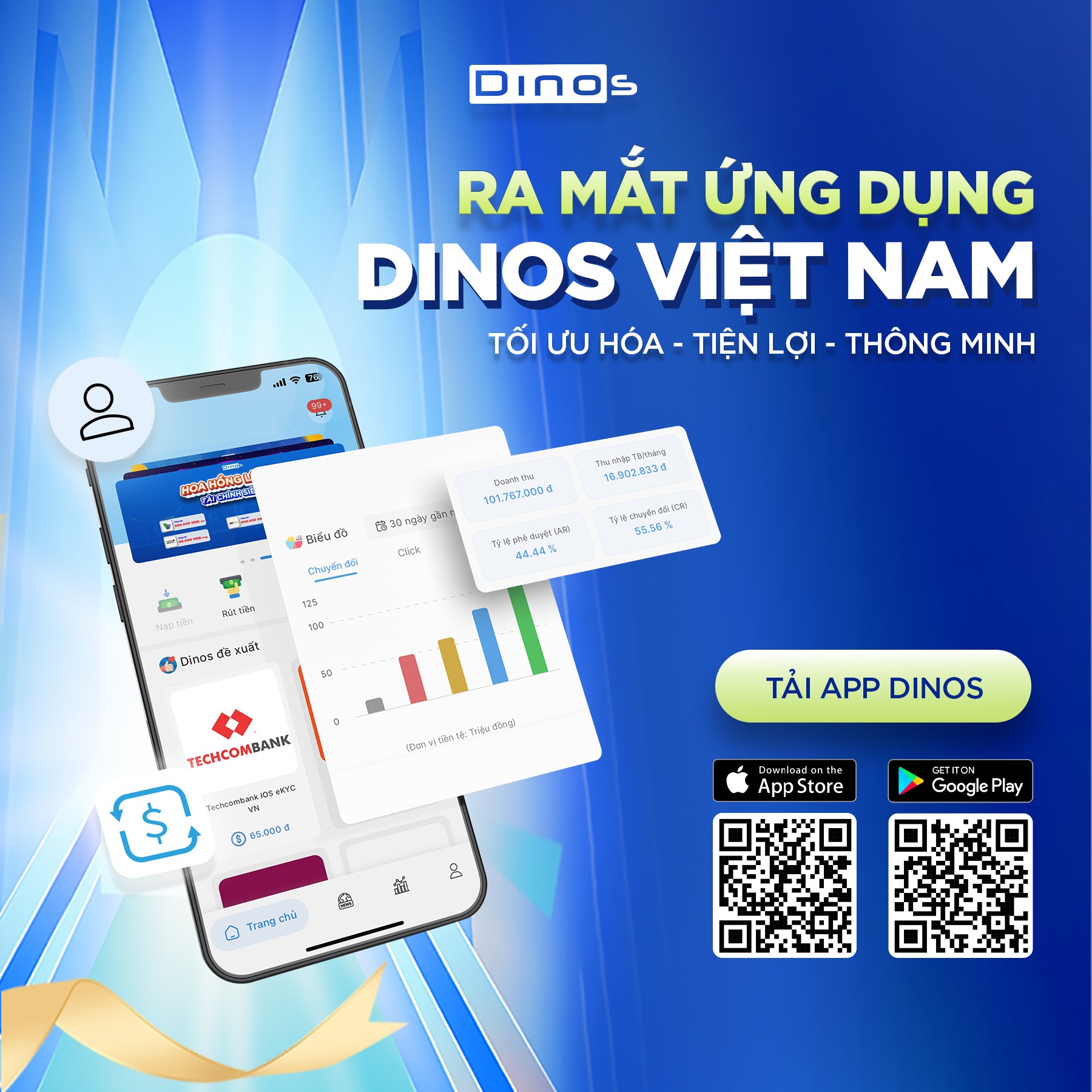 App Dinos việt nam kiếm tiền cho học sinh cấp 2