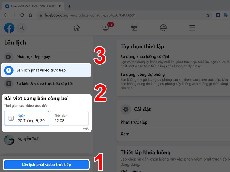 Cách livestream Facebook bằng OBS Studio trên máy tính 12