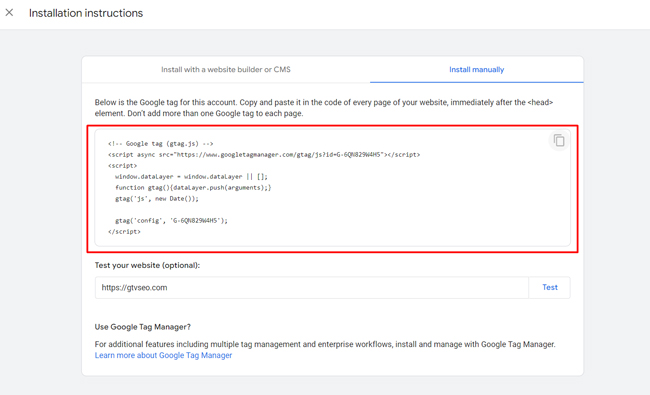 tích hợp Google Analytic vào website 8