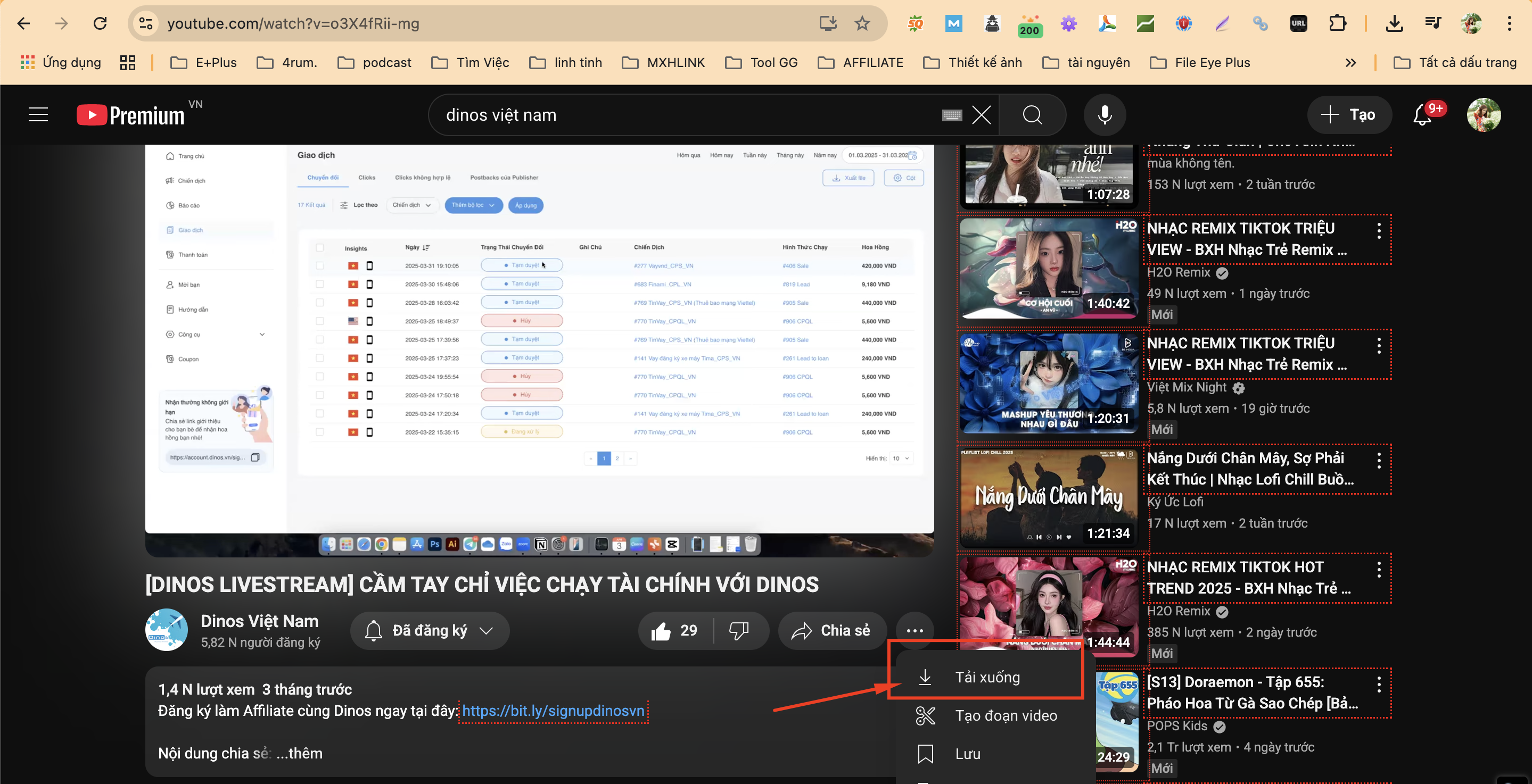 Download Video Youtube từ website Youtube