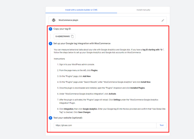 tích hợp Google Analytic vào website 5