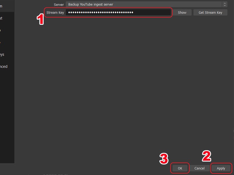 Cách livestream YouTube bằng OBS Studio 7