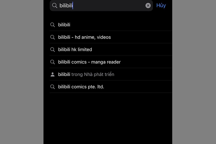 Cách cài đặt ứng dụng Bilibili trên điện thoại iphone, iOS