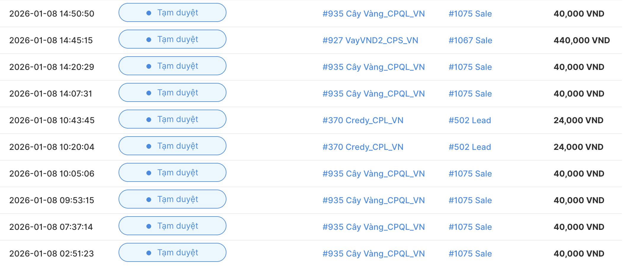 Affiliate t&agrave;i ch&iacute;nh c&acirc;y v&agrave;ng tr&ecirc;n tiktok 1