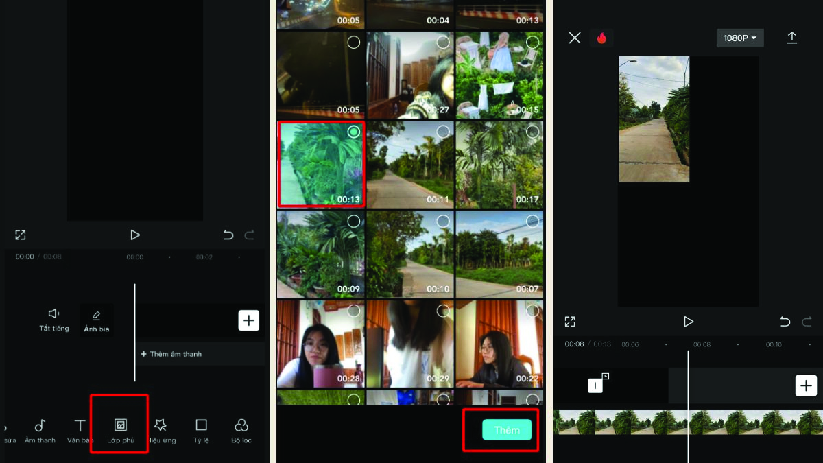 C&aacute;ch gh&eacute;p 4 video th&agrave;nh 1 khung tr&ecirc;n CapCut - 3