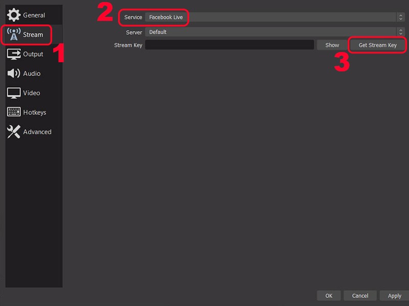 Cách livestream Facebook bằng OBS Studio trên máy tính 6