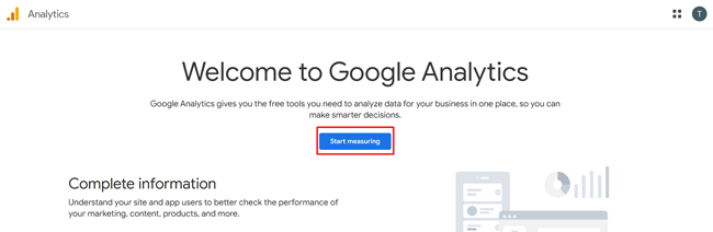 đăng ký tài khoản google analytic