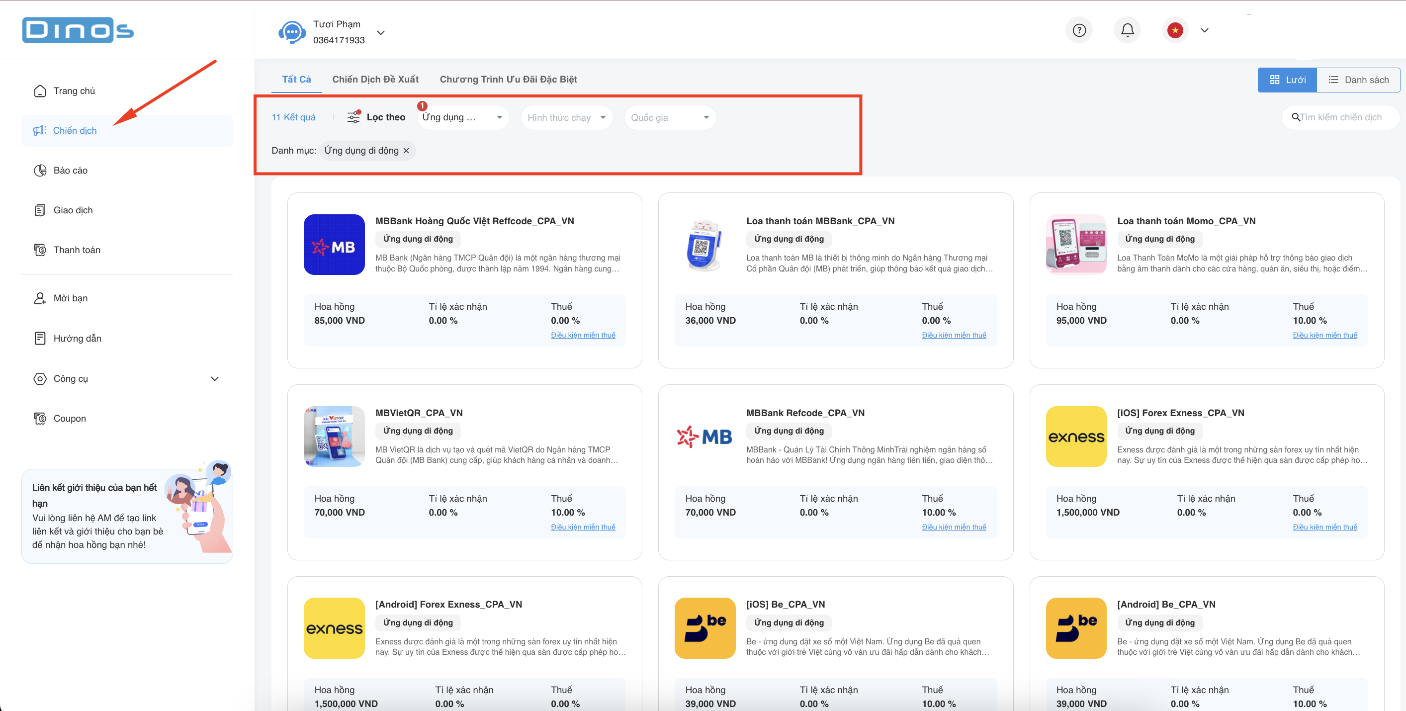 Tải app kiếm tiền hoa hồng