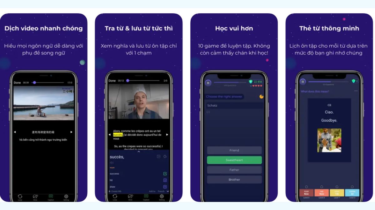 công cụ dịch video tiếng Trung sang tiếng Việt GlotDojo