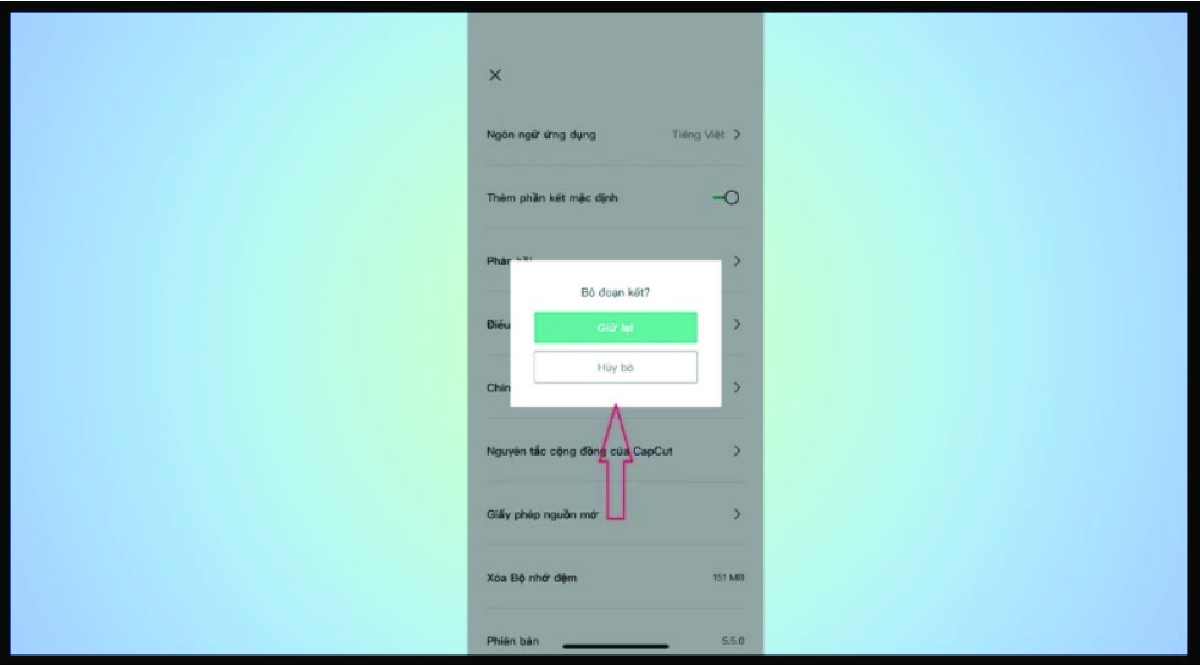 Xóa logo Capcut đoạn kết cho tất cả các video - 2