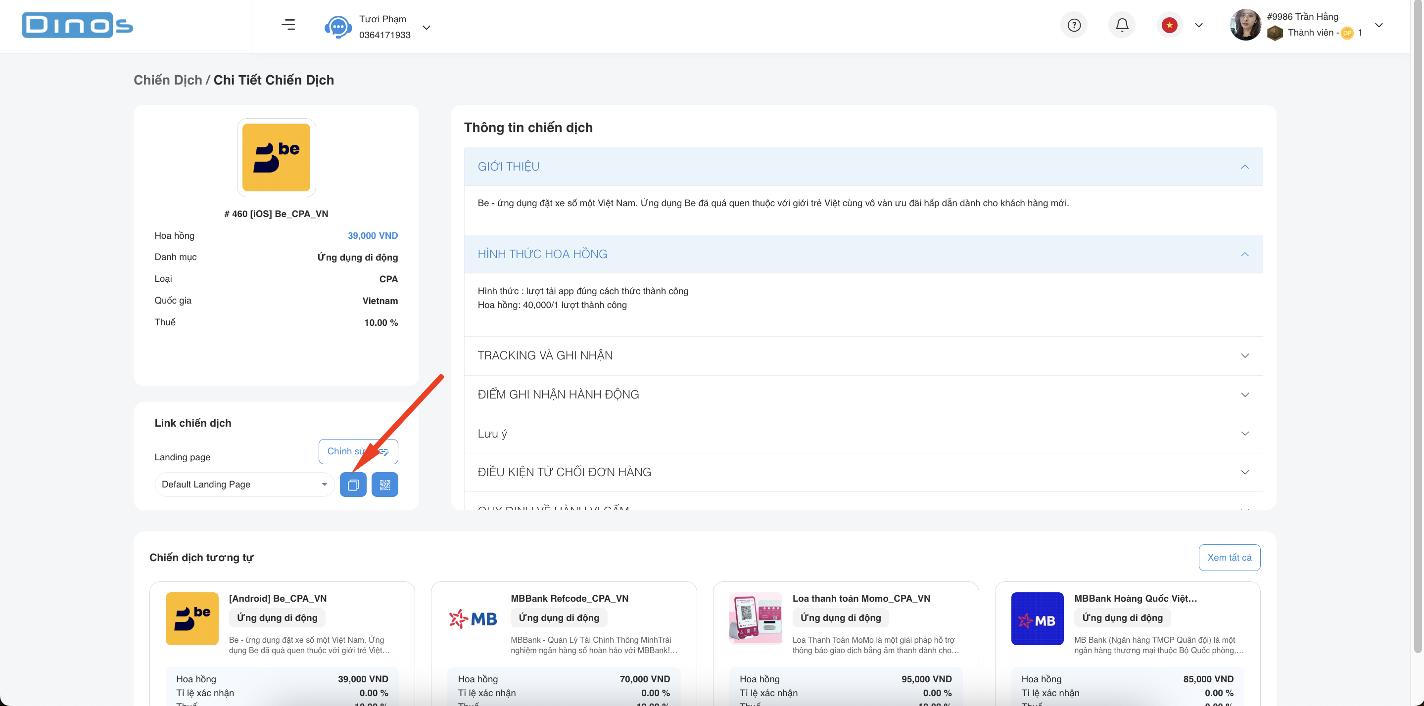 Tạo link tải app kiếm tiền