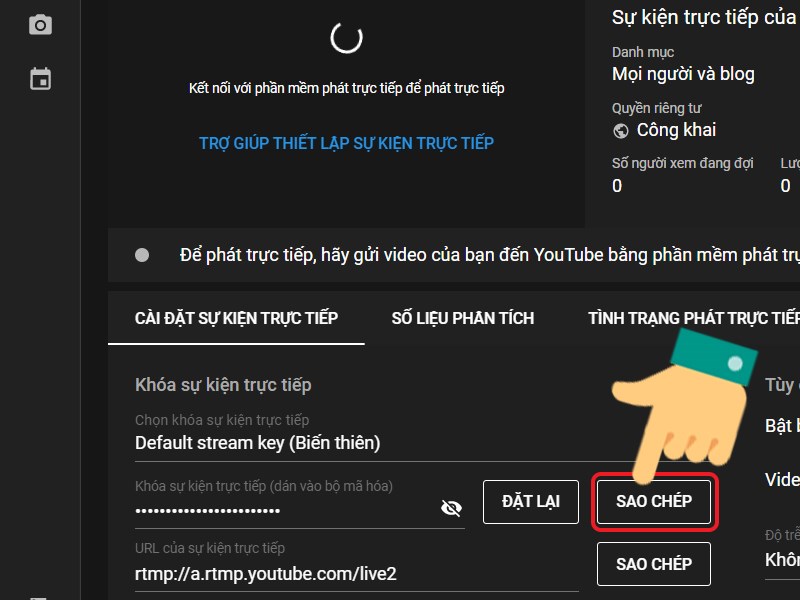 Cách livestream YouTube bằng OBS Studio 7