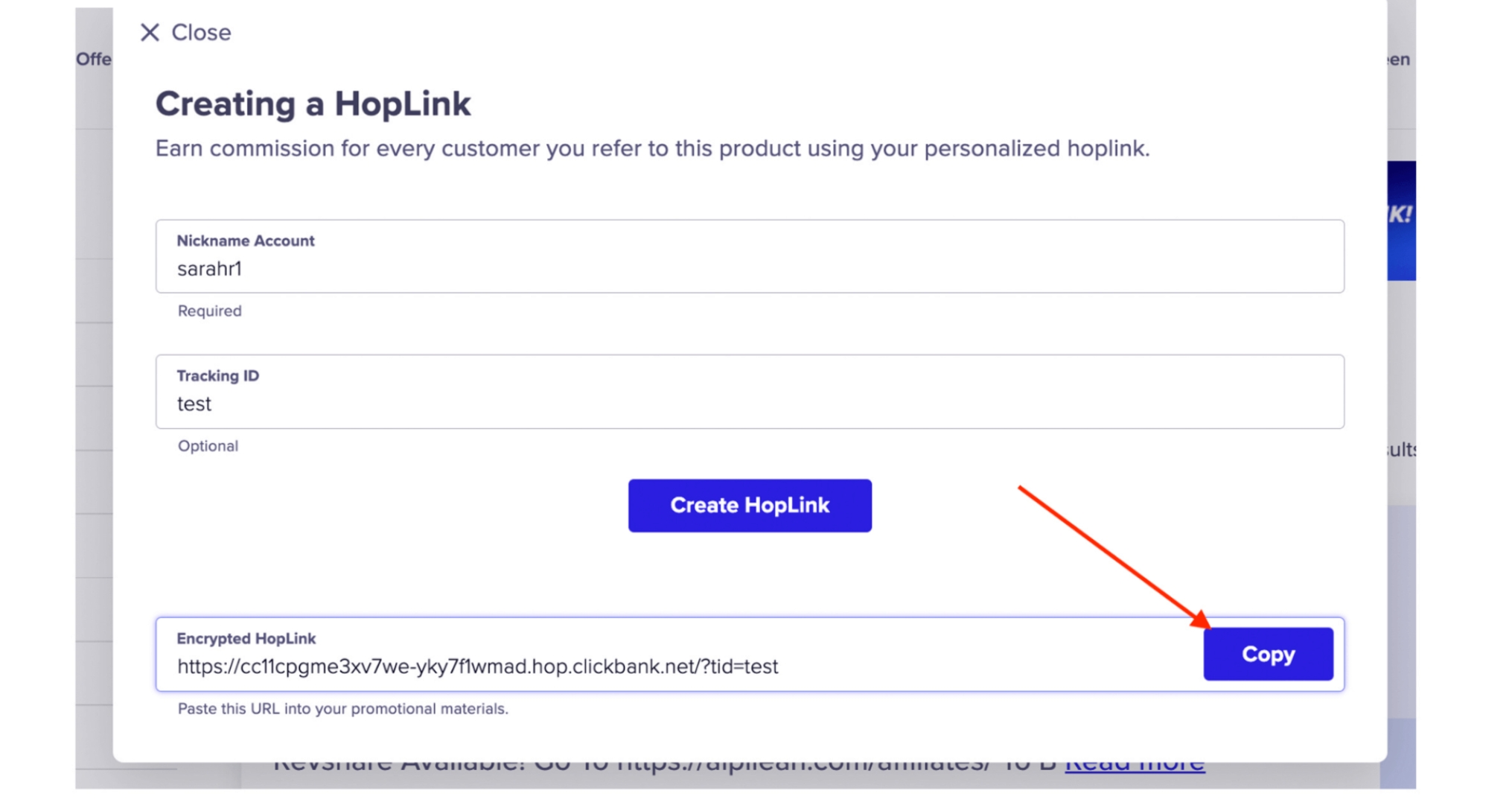 Cách lấy link Affiliate sản phẩm trên ClickBank