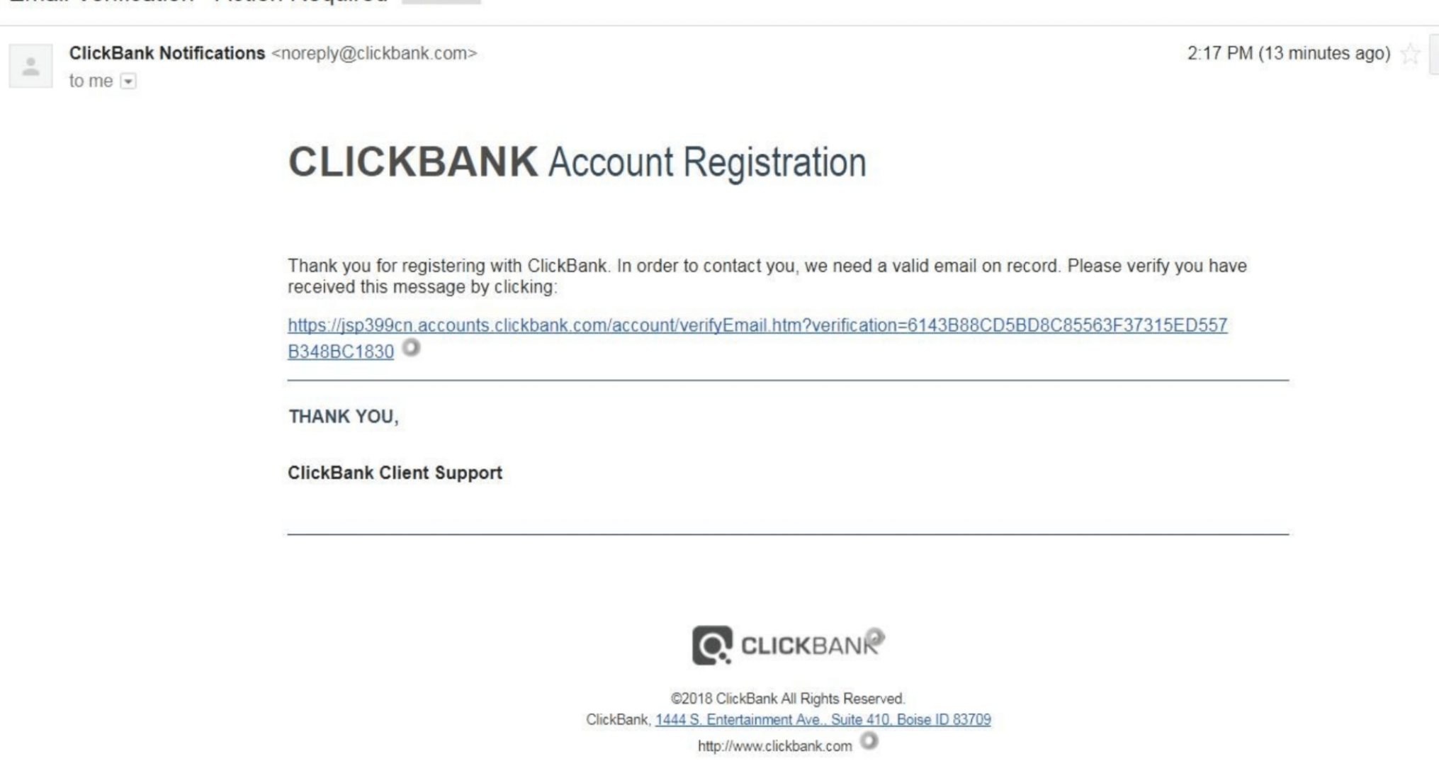 Cách đăng ký tài khoản Clickbank 1