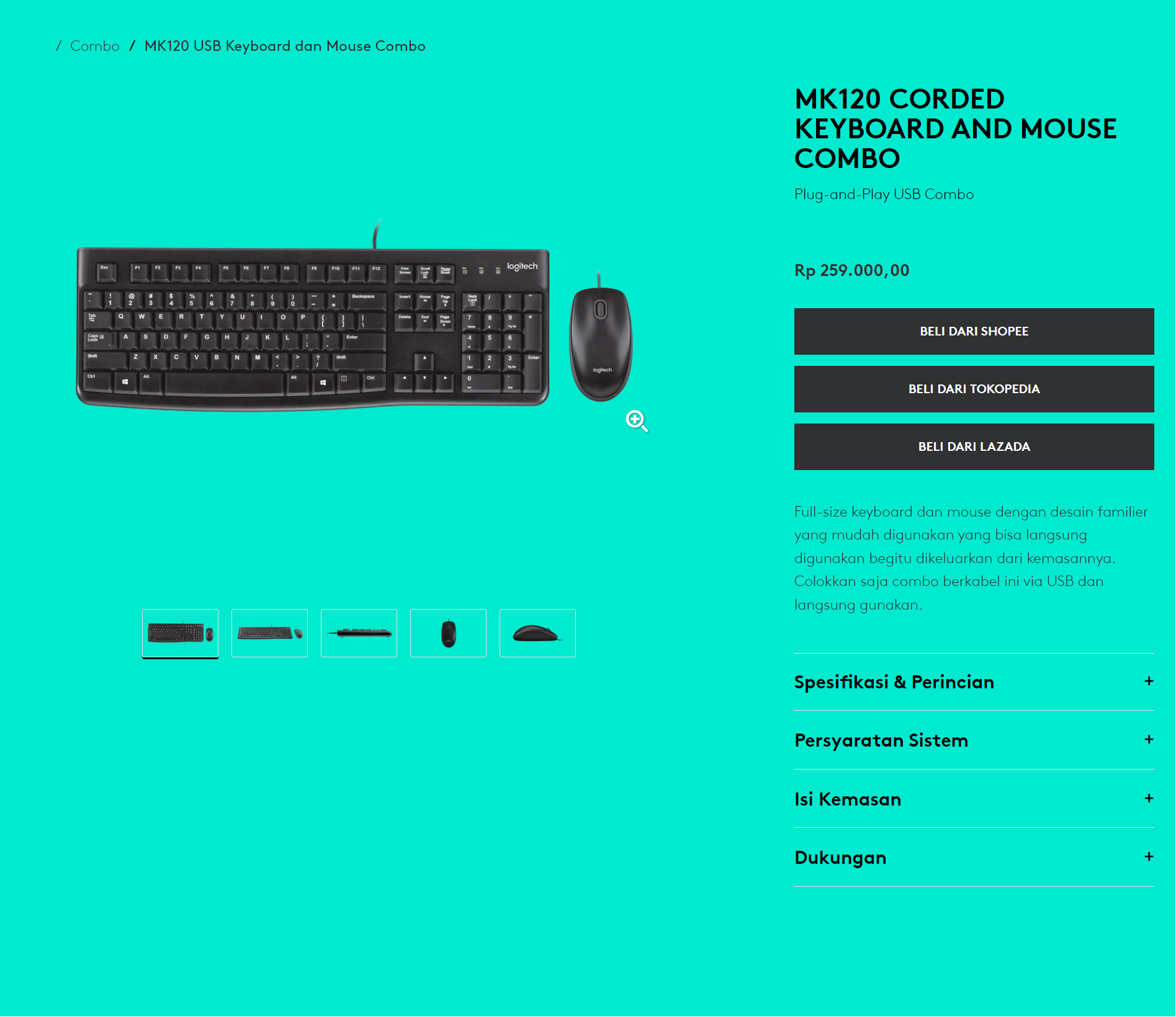 Orbit.co.id - LOGITECH KEYBOARD DEKSTOP MK120 1 screenshot www.logitech.com 2022.10.10 18 22 02 - Orbit Computer Semarang