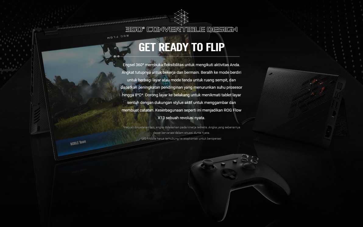 Orbit.co.id - ASUS ROG Flow X13 GV301RC-R935A6T-O - Off Black 4 ASUS ROG Flow X13 GV301RC-R935A6T-O - Off Black - Orbit.co.id