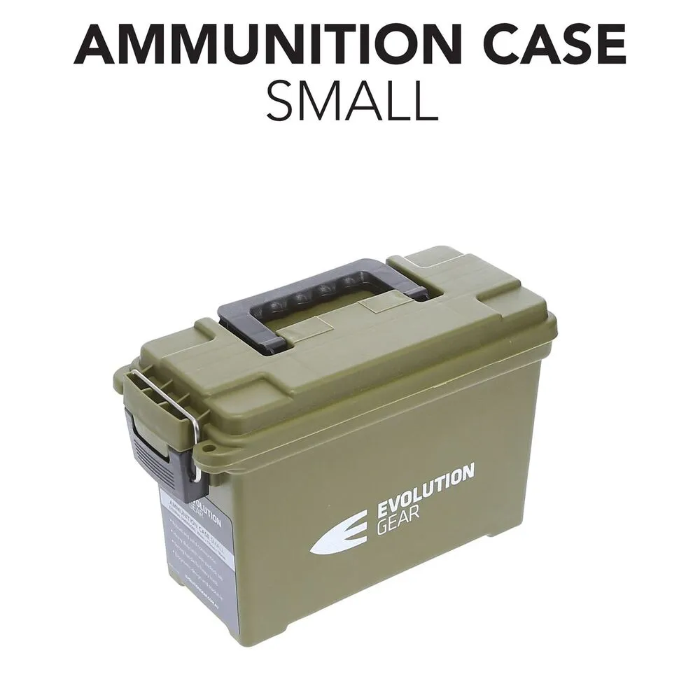 Evolution Gear Small Ammunition Case Weatherproof Ammo Box / Dry Box - Olive Drab image 1
