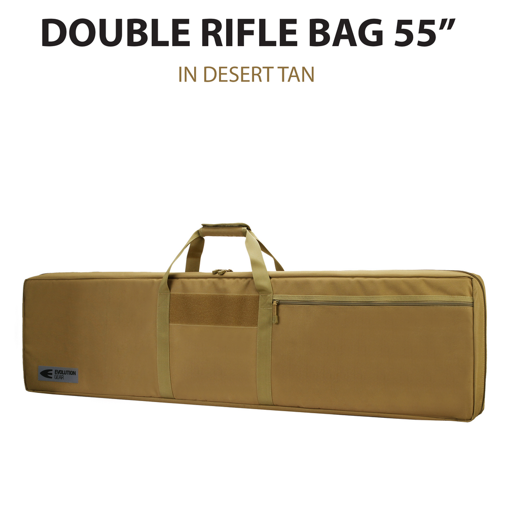 Evolution Gear 55" Double Rifle Bag - Desert Tan image 1