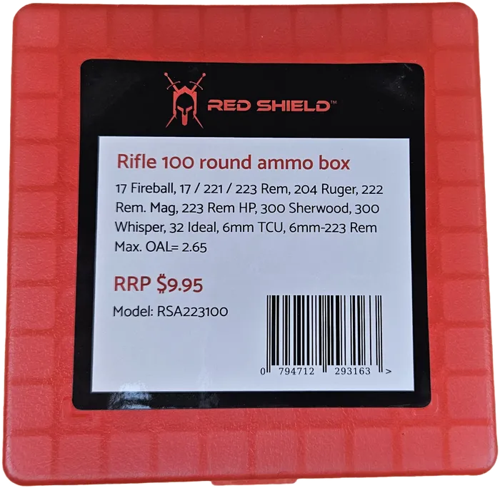 Red Shield Rifle .223 Ammo Box - 50 Round image 3
