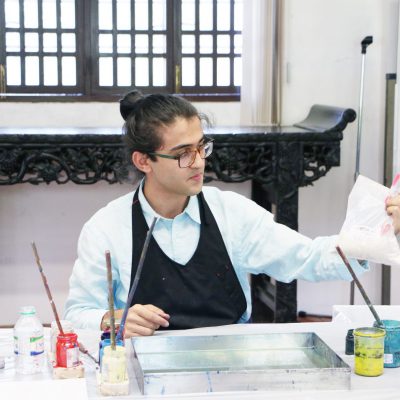 Tao Fong Shan Ebru painting workshop tfscc-art-event